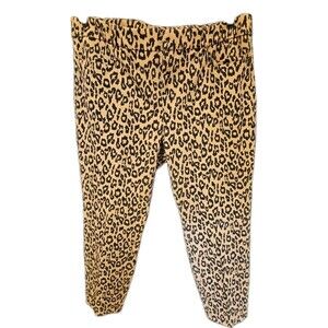 Banana Republic Modern Sloan Bi Stretch Animal Print Pants, Womens Size 14P